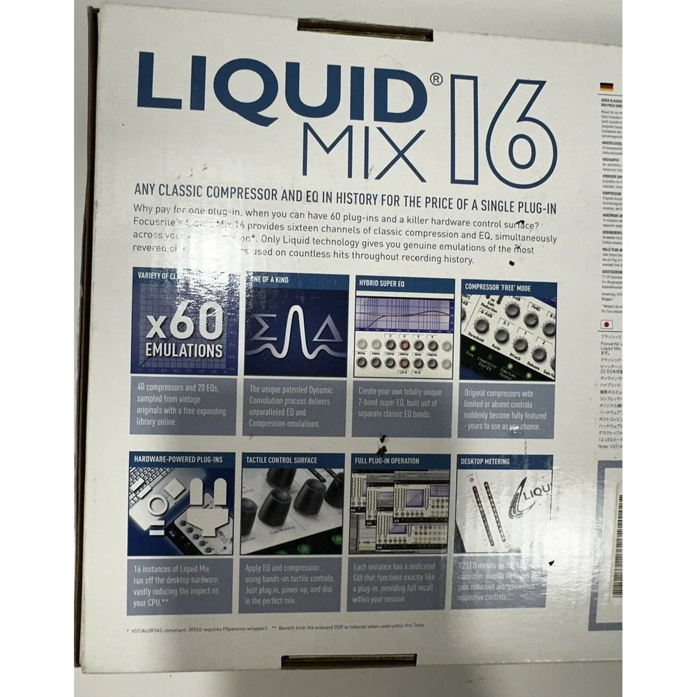 Focusrite Liquid Mix 16 -‎ FireWire DSP Processor and Control Surface